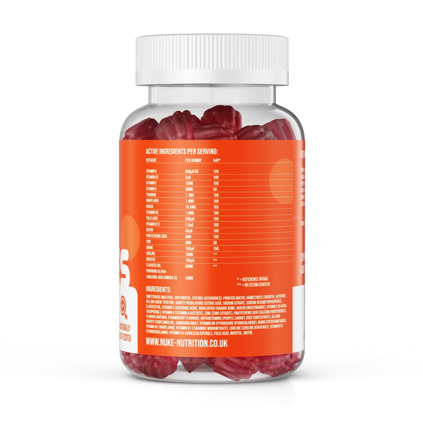 Multivitamins & Omega 3 Gummies - High Strength 17 Active Ingredients x 60
