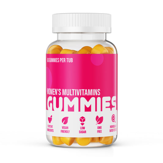 Women's Multivitamins Gummies High Strength - Supports Skin Care, Stress, Hair, Nails & Folate Support