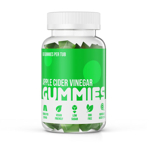 Apple Cider Vinegar Gummies 1000mg Serving with Added Vitamin C, Bitamin B6 & Chromium x 60