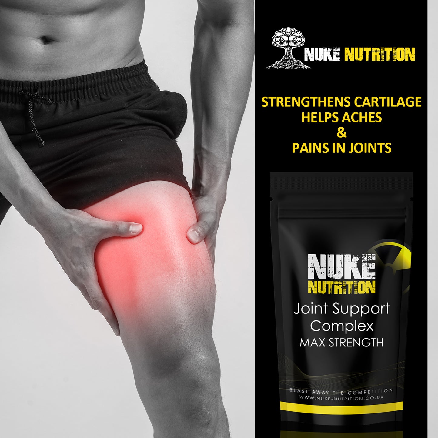 Joint Support Complex High Strength Glucosamine - Flexibility & Cartilage Support Capsules