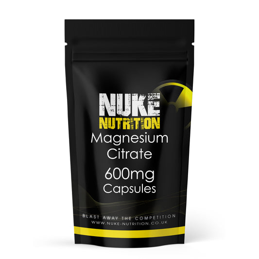 Magnesium Citrate 600mg Capsules  High-Strength Muscle, Nerve, Sleep & Relaxation Support